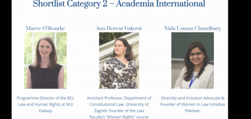 Nominacija doc.dr.sc. Ane Horvat Vuković za Justitia Awards 2021.