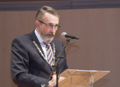 Dean Koprić at the event for the Faculty of Law Day: Library, internationalization, renovation, and modernisation of study programmes key development priorities