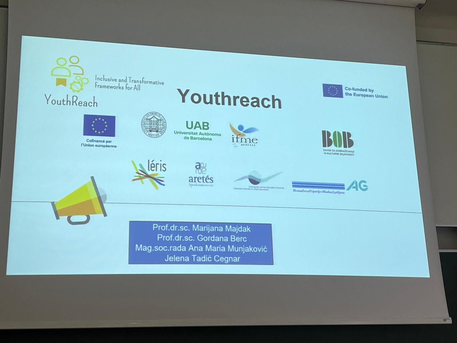 Završno predstavljanje Erasmus projekta Youthreach: Inclusive and transformative Frameworks for all