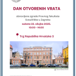 Dan otvorenih vrata obnovljene zgrade Pravnog fakulteta Sveučilišta u Zagrebu