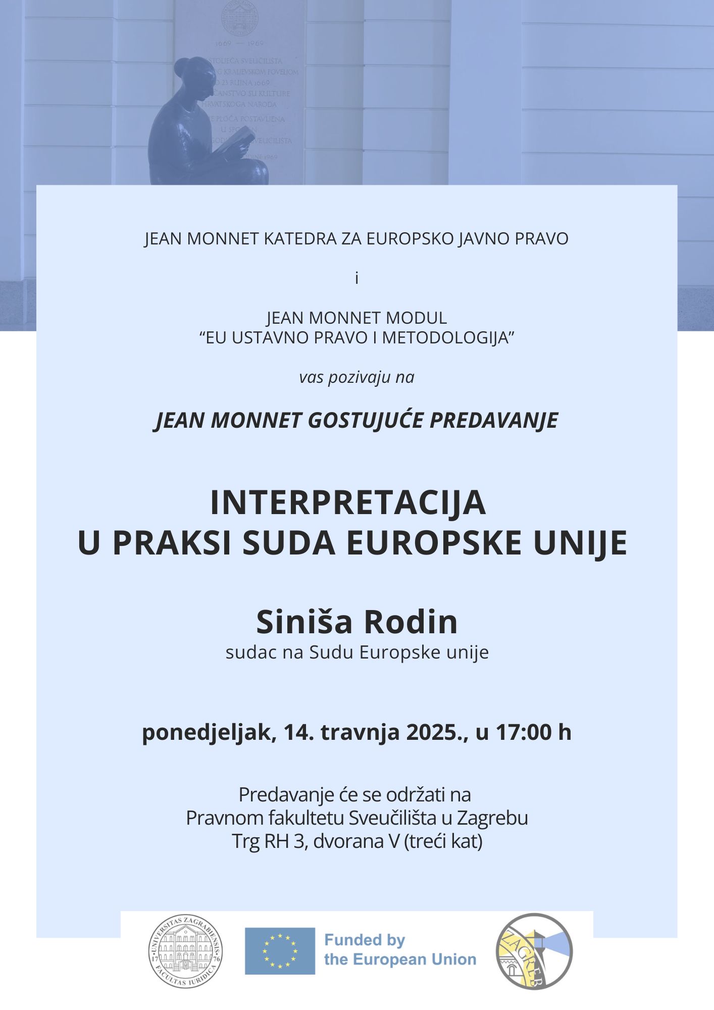 Predavanje “Interpretacija u praksi Suda Europske unije”