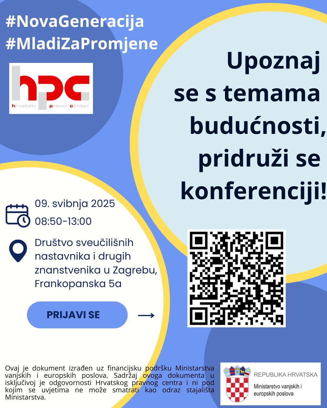 Poziv na konferenciju: Mladi o novoj europskoj agendi