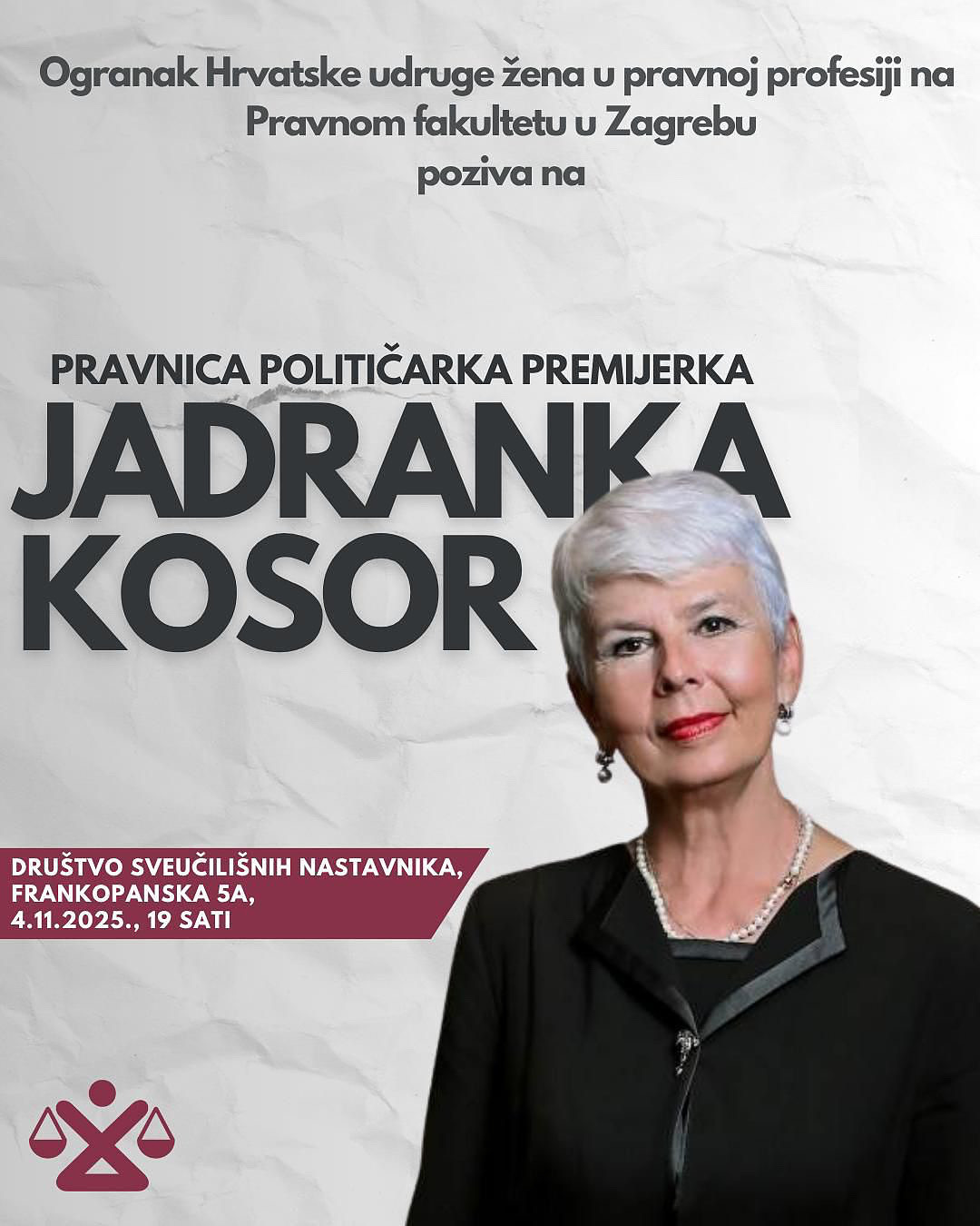 Obilježimo zajedno prvu obljetnicu Ogranka Hrvatske udruge žena u pravnoj profesiji!