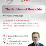 Poziv na gostujuće predavanje – The Problem of Genocide