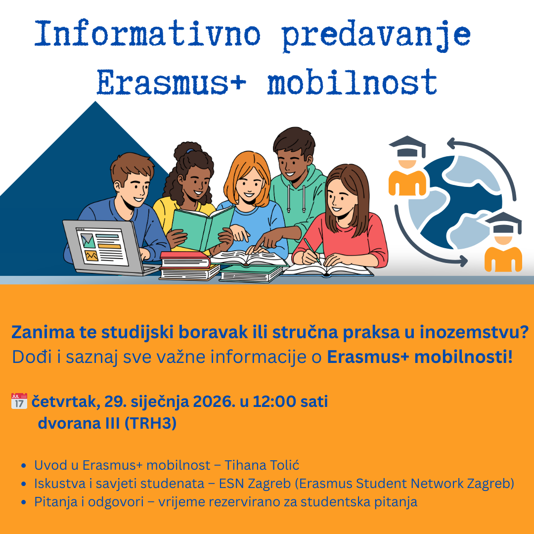 INFORMATIVNO PREDAVANJE Erasmus+ mobilnost za studente