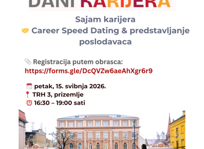  CAREER SPEED DATING – SAJAM KARIJERA 2026.