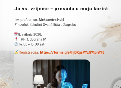 POZIV NA RADIONICU: „JA VS. VRIJEME – PRESUDA U MOJU KORIST“
