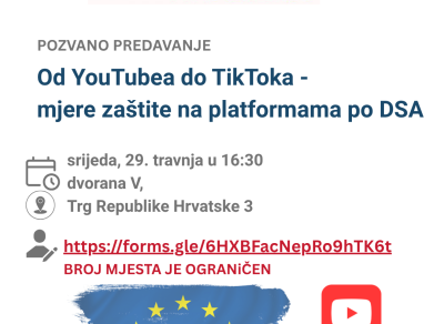 Od YouTubea do TikToka –  mjere zaštite na platformama po DSA