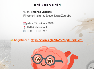 POZIV NA RADIONICU: „UČI KAKO UČITI“