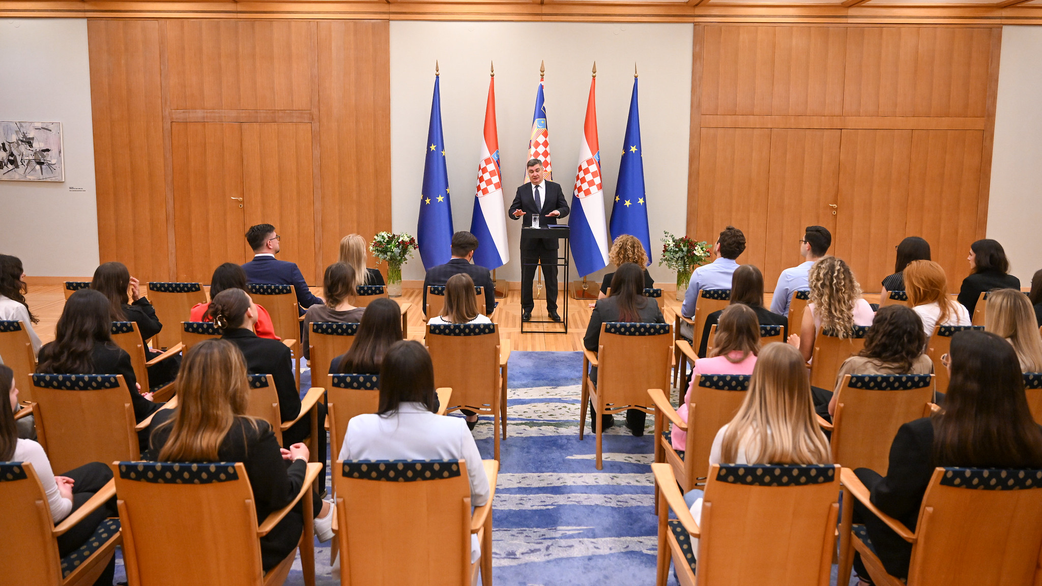 Studentice i studenti Pravnog fakulteta u posjetu predsjedniku Republike Hrvatske