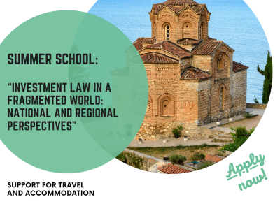 CALL FOR APPLICATIONS I Summer School at Lake Ohrid