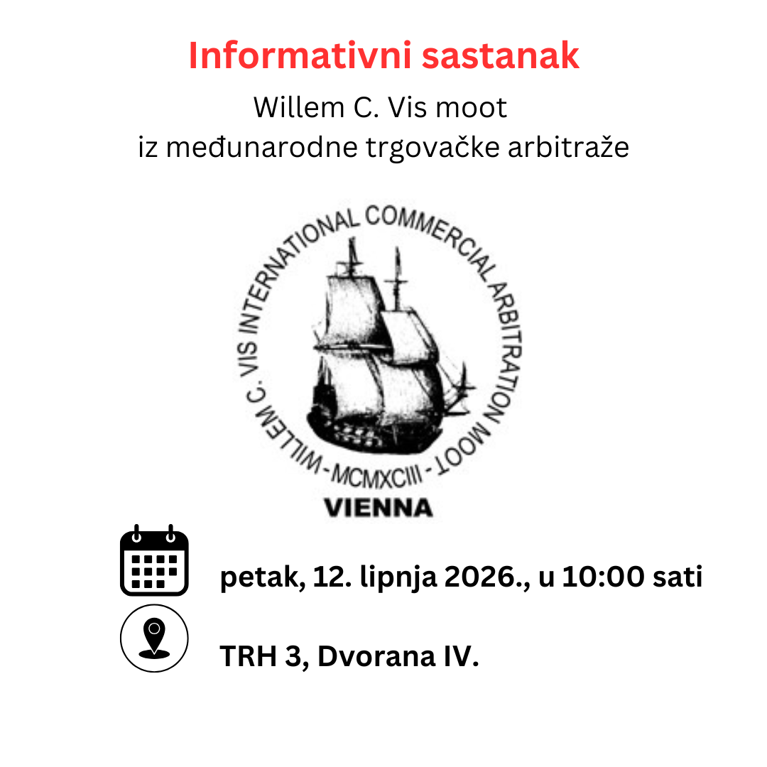 Willem C. Vis Moot iz međunarodne trgovačke arbitraže – informativni sastanak