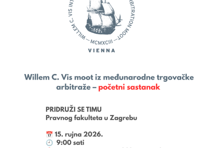 Willem C. Vis moot iz međunarodne trgovačke arbitraže – početni sastanak