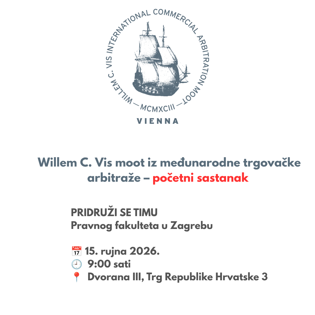 Willem C. Vis moot iz međunarodne trgovačke arbitraže – početni sastanak