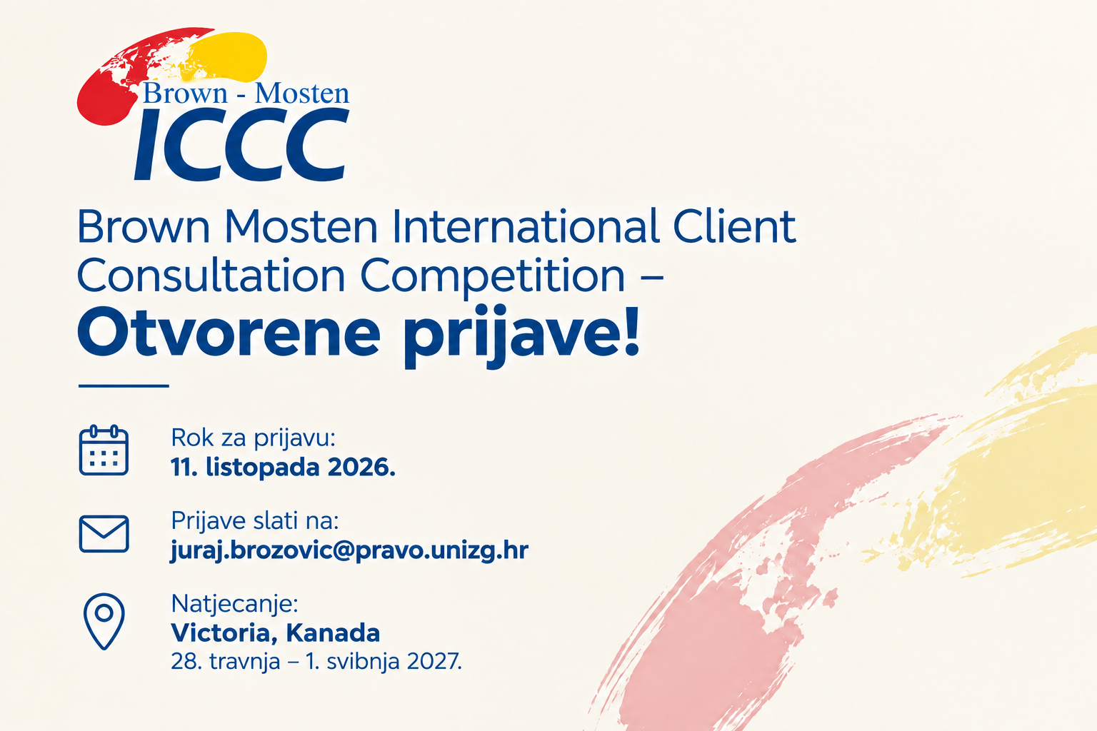 Brown Mosten International Client Consultation Competition – Otvorene prijave!
