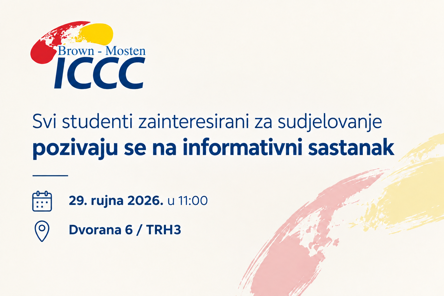 Brown Mosten International Client Consultation Competition – Informativni sastanak
