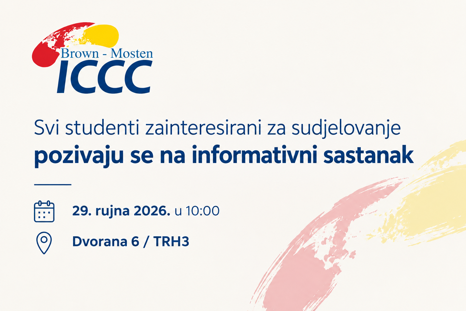 Brown Mosten International Client Consultation Competition – Informativni sastanak
