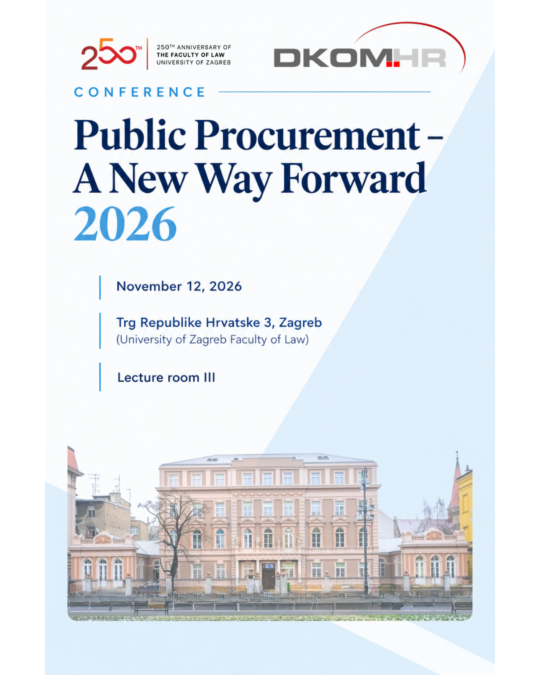 “Public Procurement – A New Way Forward 2026” Conference (November 12, 2026)