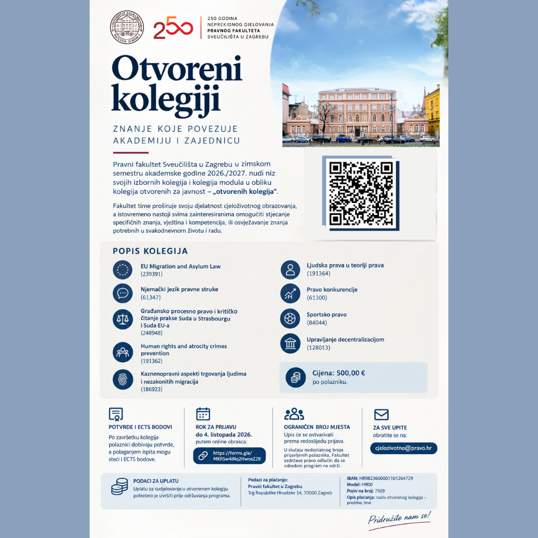 Otvoreni kolegiji Pravnog fakulteta