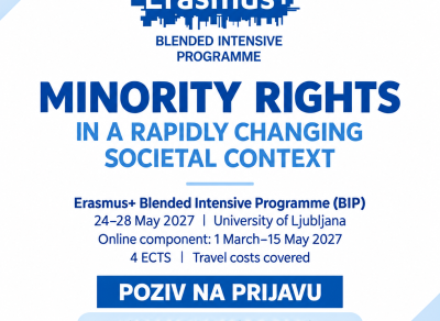 Poziv na prijavu: Erasmus+ BIP Minority Rights in a Rapidly Changing Societal Context