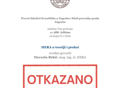 Otkazivanje 288. tribine: HERA u teoriji i praksi
